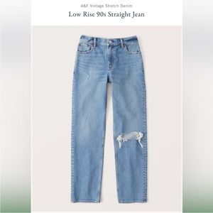 Abercrombie & Fitch 90’s straight low rise jeans
